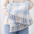 Plaid Tassel Throw Blanket