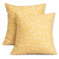 2pc Vintage Floral Linen Cushion Cover