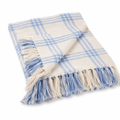 Plaid Tassel Throw Blanket