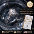Handcrafted Vintage Twist Flower Moissanite Ring — Passes Diamond Tester, Hypoallergenic & Perfect Travel Ring--Last Day Sale🔥90% OFF
