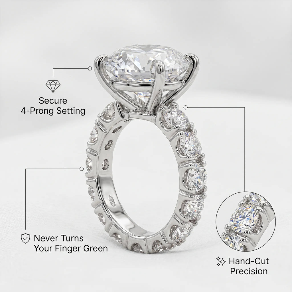 The 12-Carat Flawless Radiance Ring (Platinum Plated)-Last Day Sale🔥90% OFF