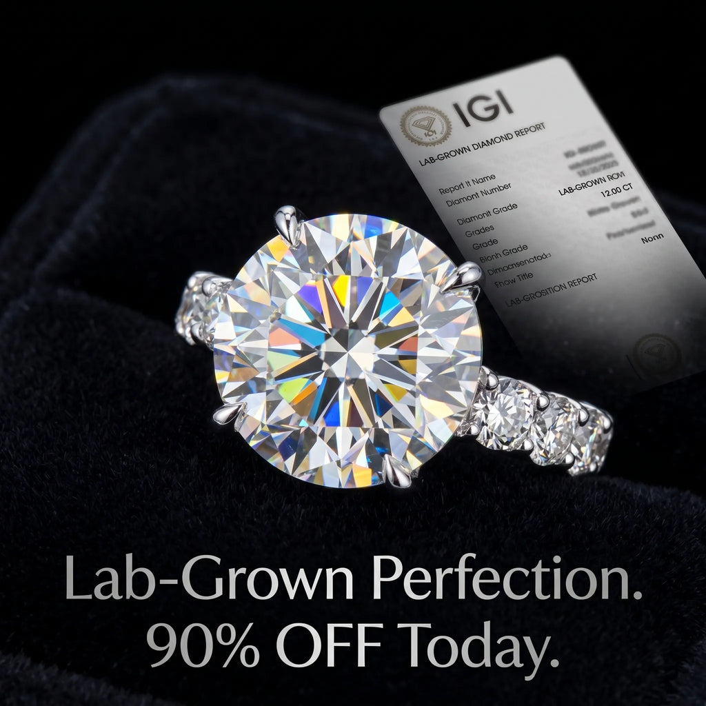 The 12-Carat Flawless Radiance Ring (Platinum Plated)-Last Day Sale🔥90% OFF