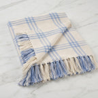 Plaid Tassel Throw Blanket