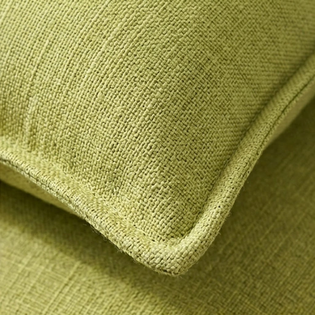 2pc Textured Linen Cushion Cover with Flange Edge