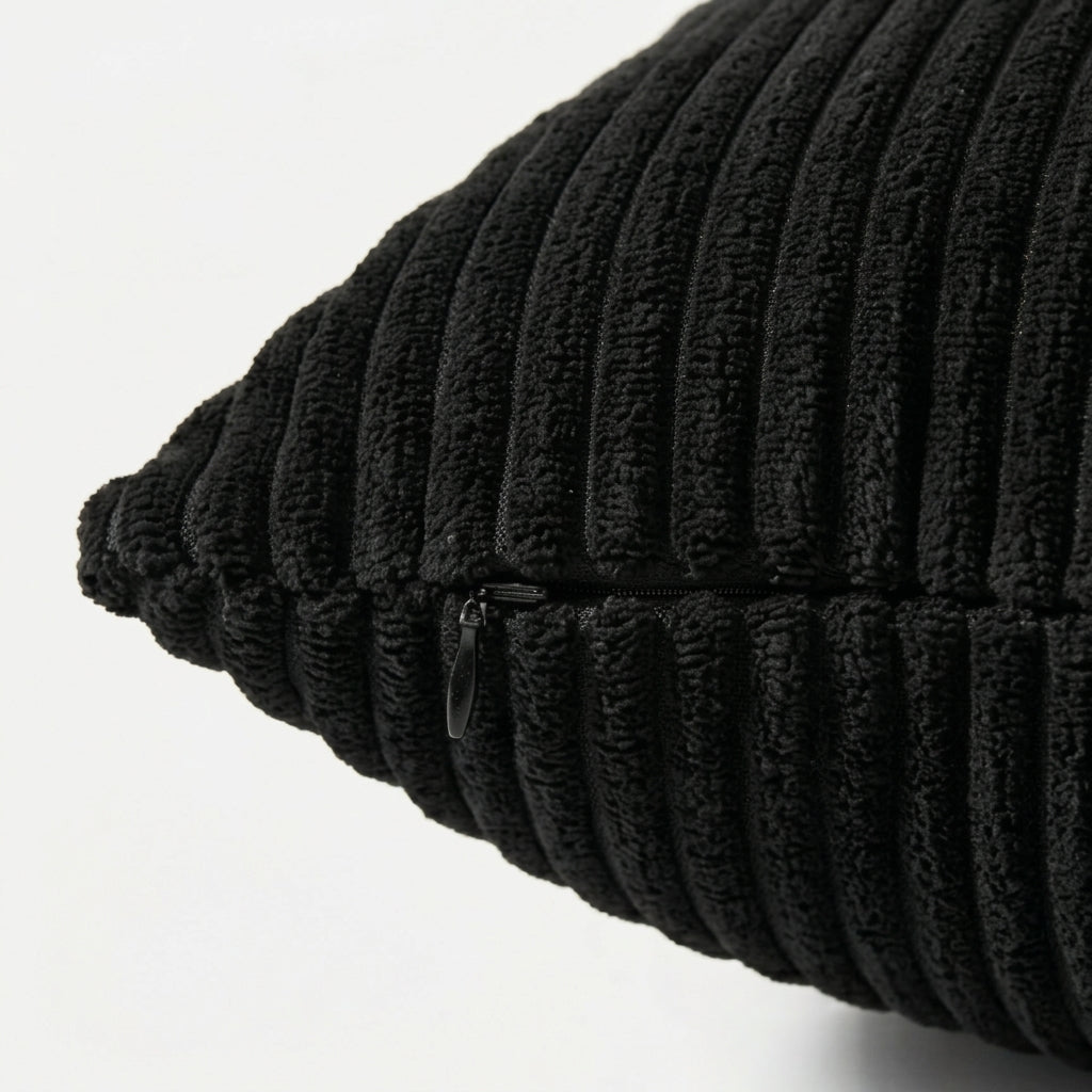 4pc Ribbed Corduroy Cushion Cover