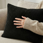 4pc Ribbed Corduroy Cushion Cover