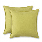 2pc Textured Linen Cushion Cover with Flange Edge