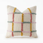 Tufted Plaid Textured Cushion Cover