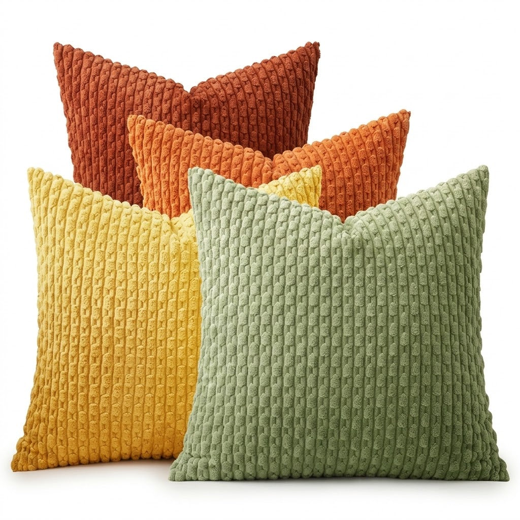 4pc Popcorn Textured Cushion Cover